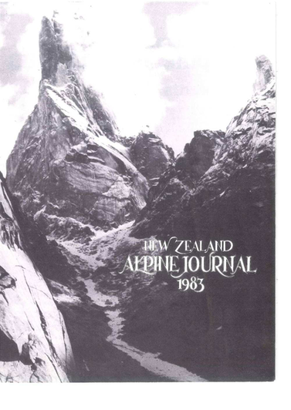 New Zealand Alpine Journal 1983 Vol 36 cover